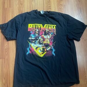 Billy Mania Black Graphic T-Shirt
